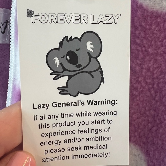 Forever Lazy Fleece Unisex Onesie with Pocket, Hood & Removable Feet - Picture 5 of 12